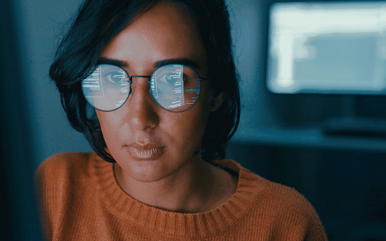 Female ensuring predictive maintenance is done
