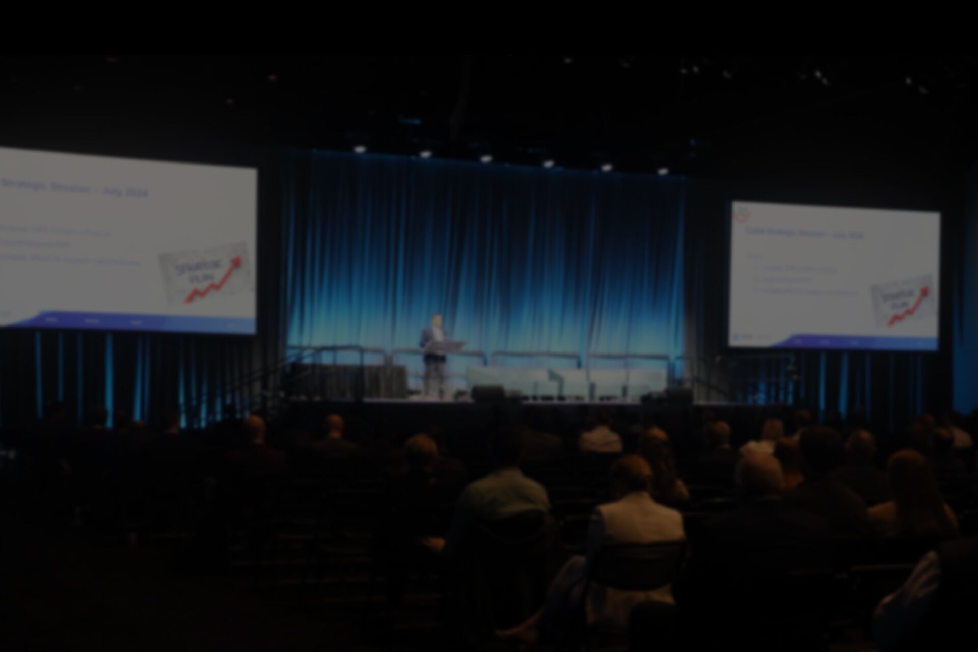 ISPE Tech Show stage and screens