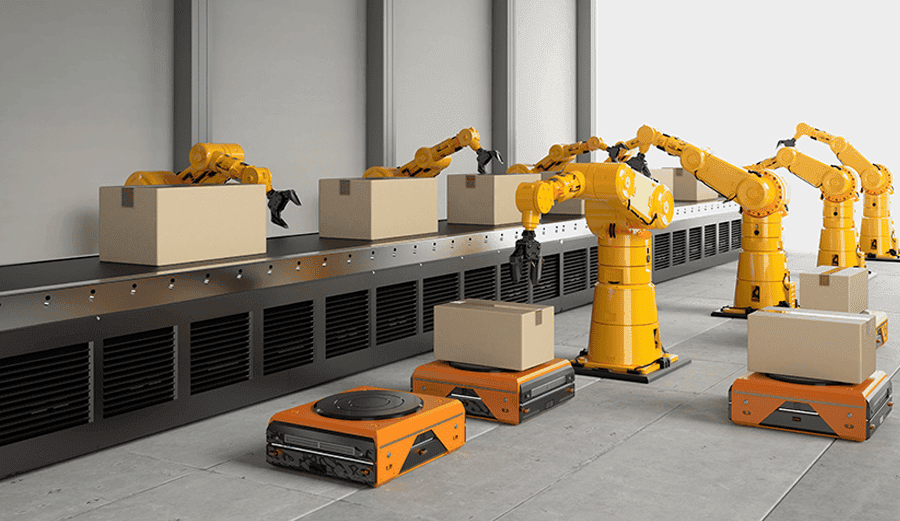 Robots Assist With Manufacturing Automation